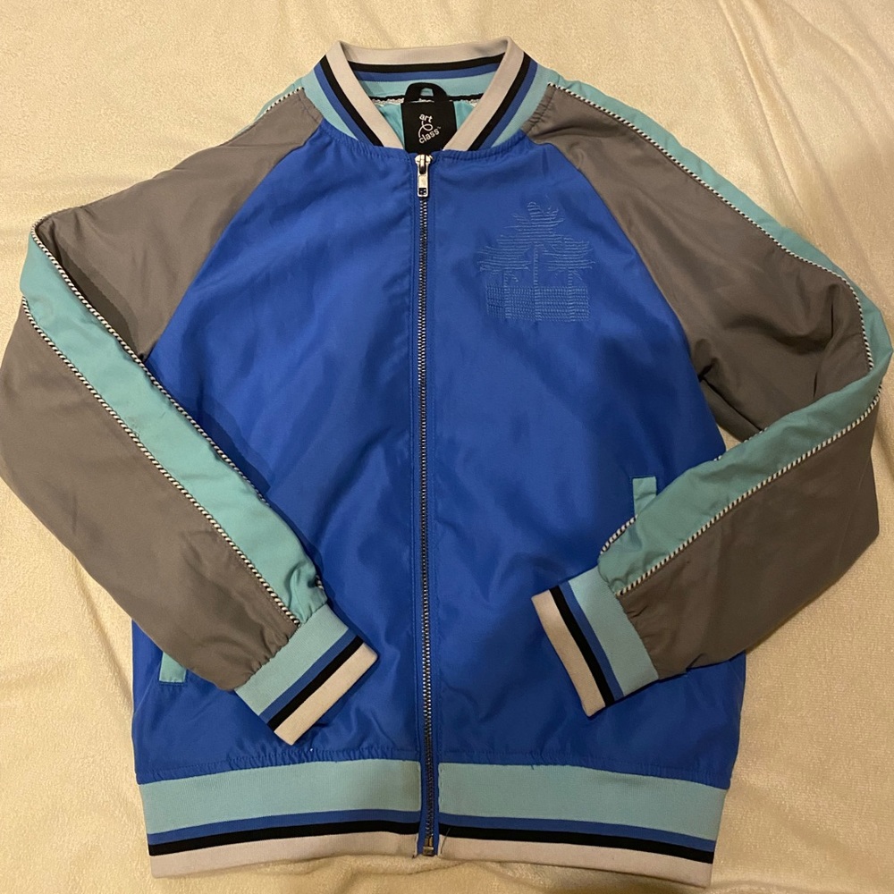 Jacket- adorable spring colors of turquoise, mint and grey